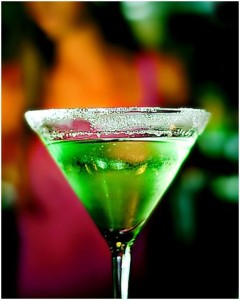 St Paddy's Green Martini