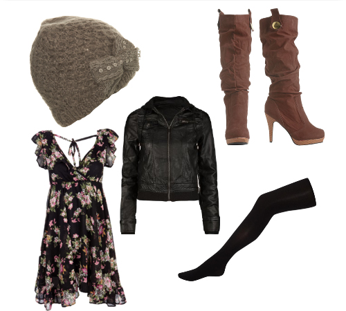 Cute outfits with hot sale a leather jacket