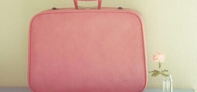 pink suitcase
